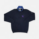 Vintage Sergio Tachini Navy quarter-zip (L)
