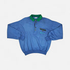 Vintage Blue Sergio Tacchini Button Up Sweatshirt (L)