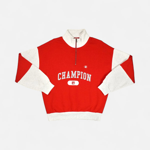 Vintage Champion Red Quarter Zip (XL) – SourcedBySab