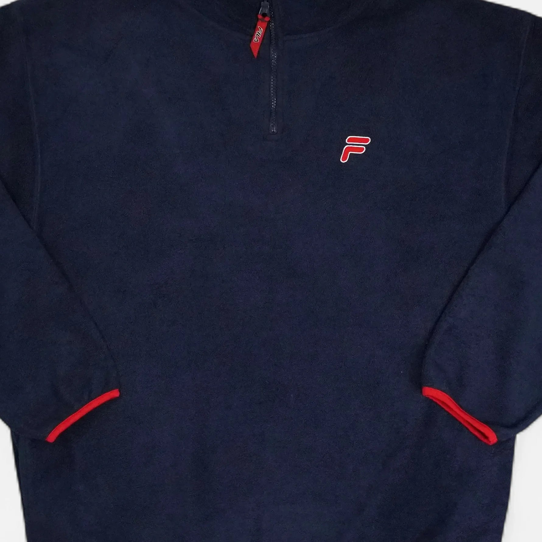 Vintage Fila Navy Pullover Fleece (XL)