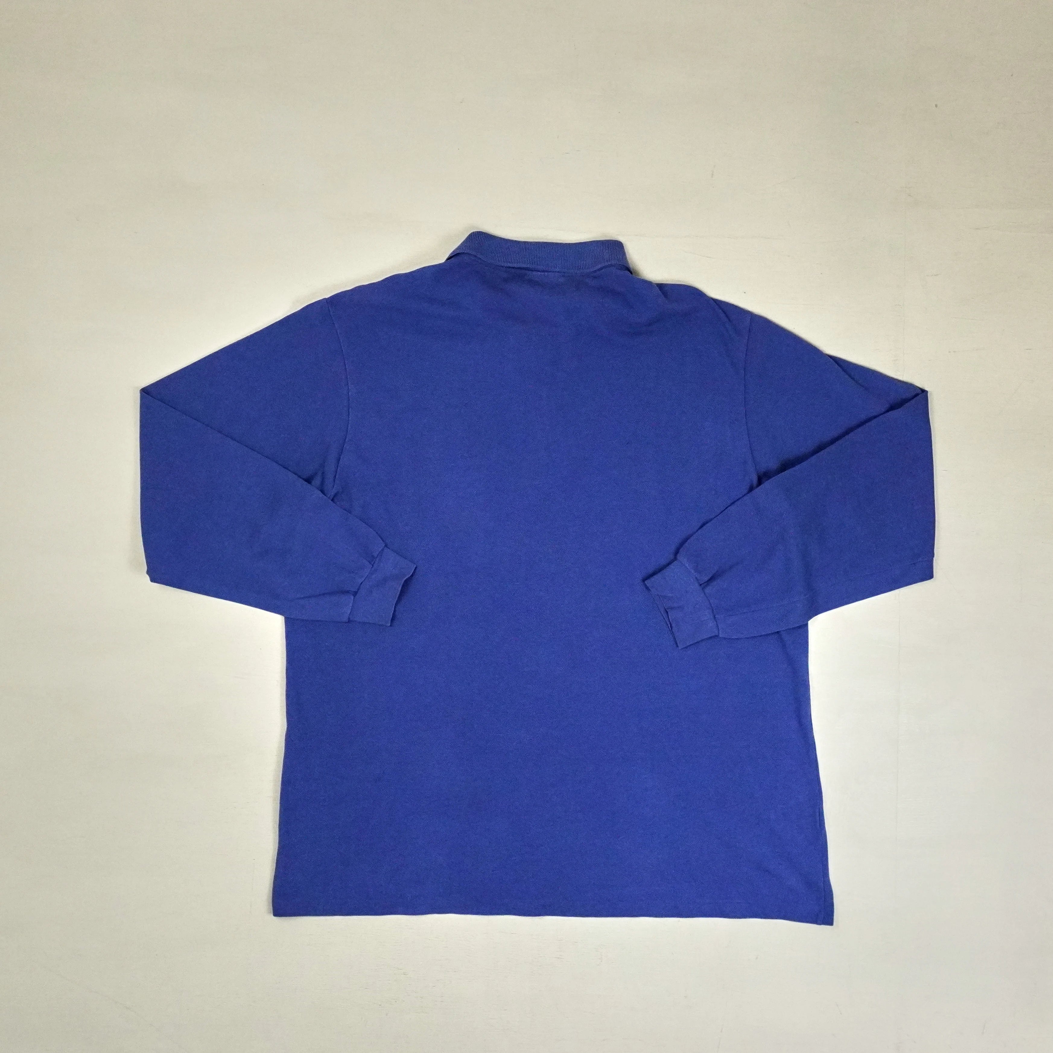Vintage Lacoste Blue Long sleeve polo shirt (XL)