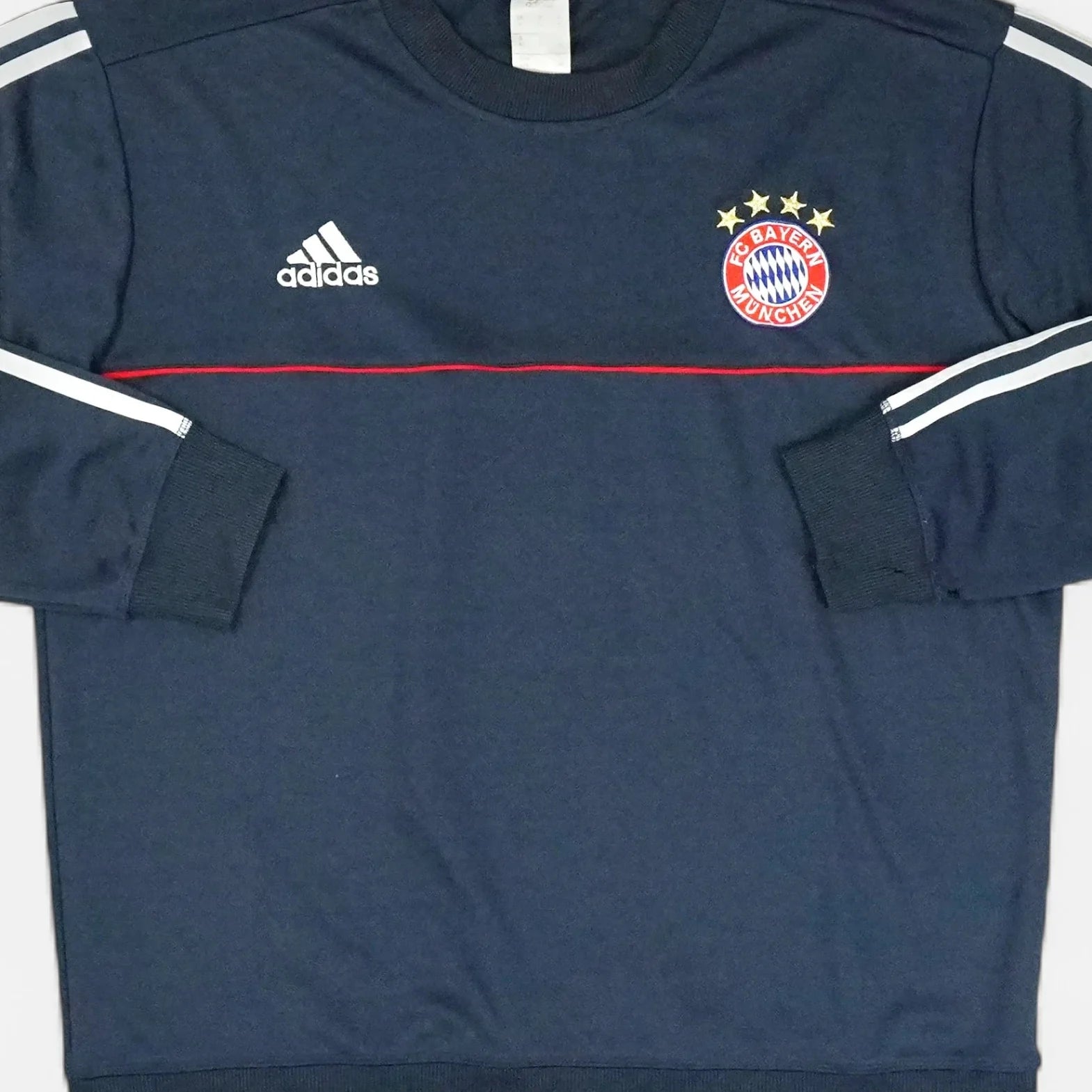 Vintage Adidas Navy Bayern Munich Sweatshirt (S)