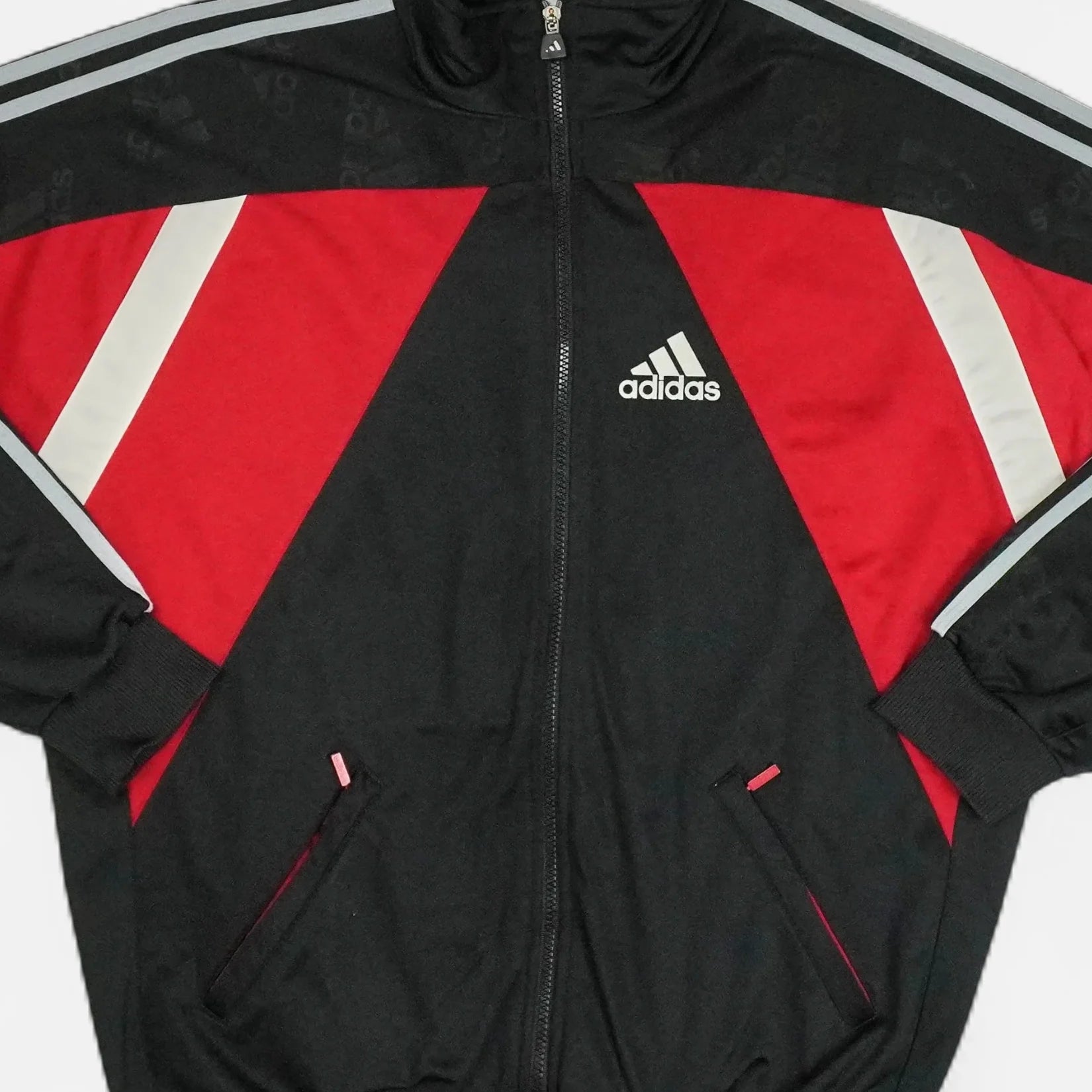 Vintage Adidas Black Track Jacket (XL)