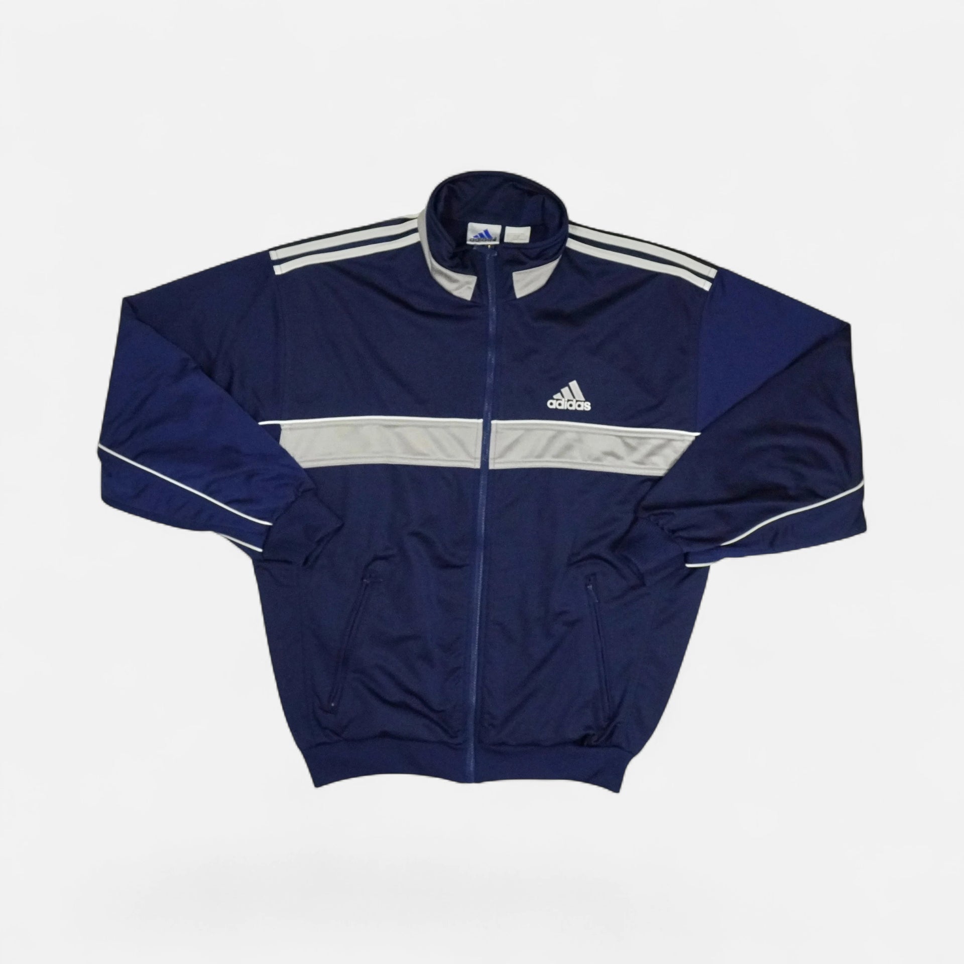 Vintage Adidas Navy Track Jacket (XL) – SourcedBySab