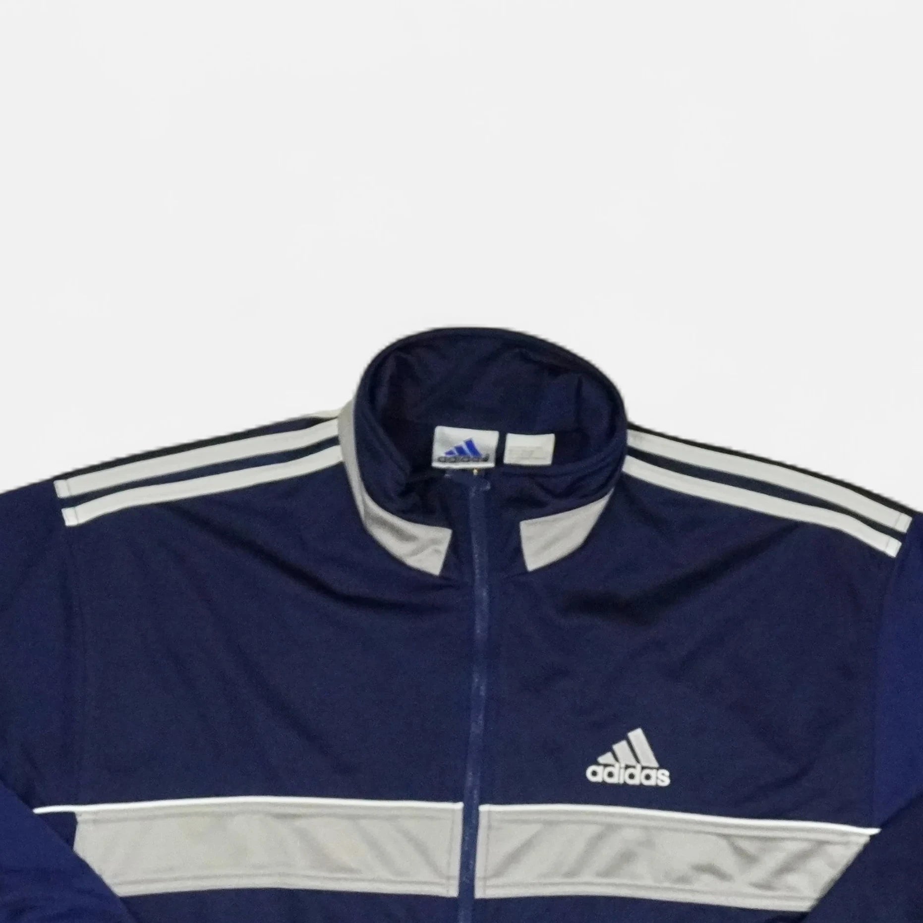 Vintage Adidas Navy Track Jacket (XL)