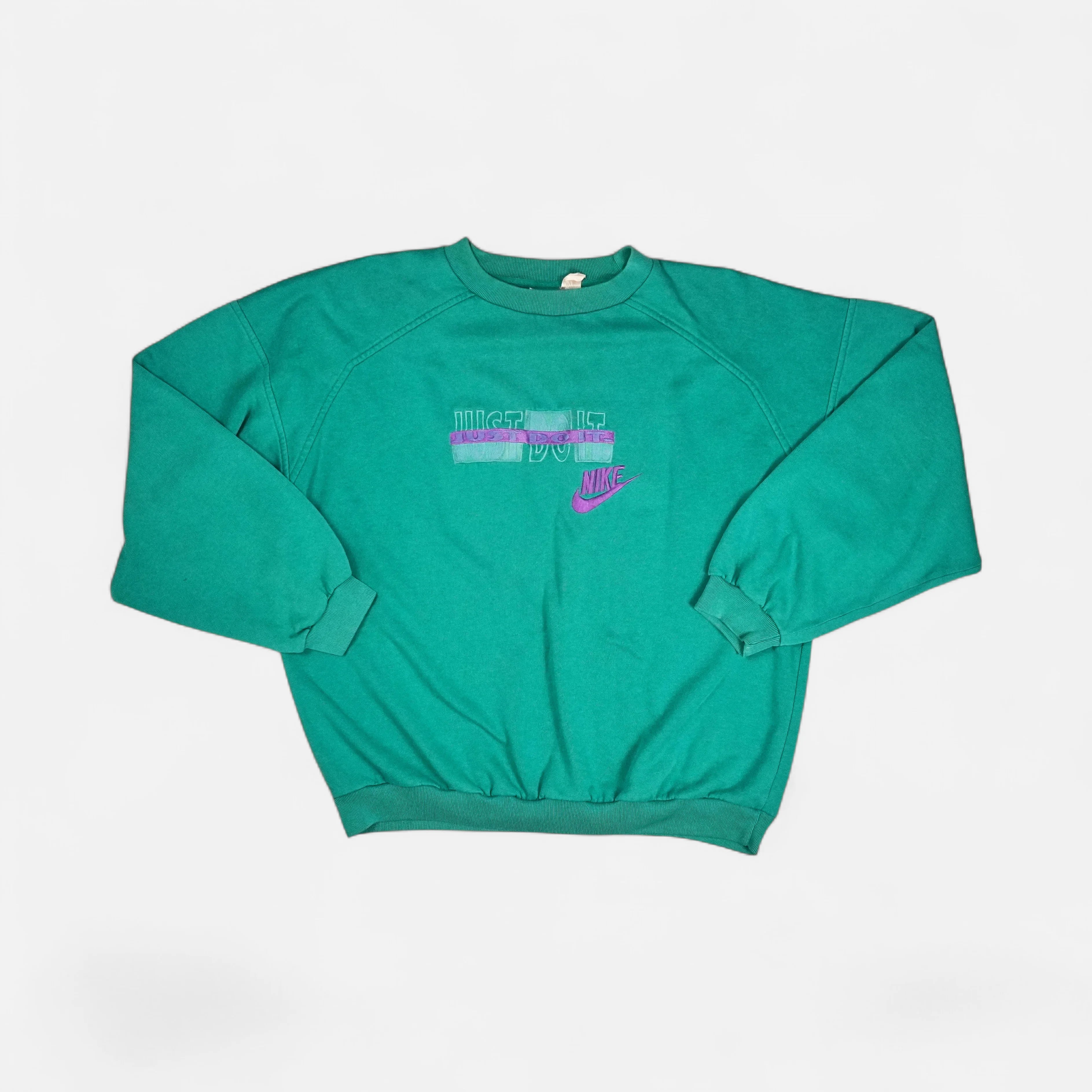 Vintage Nike Green Sweatshirt (XL)