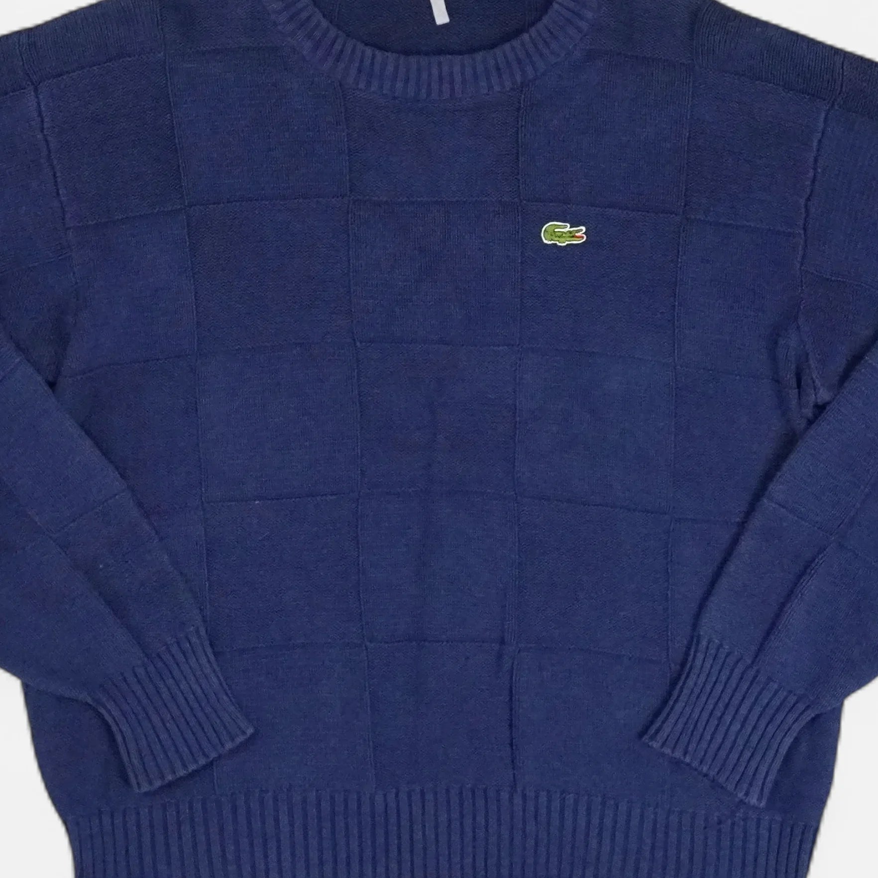 Vintage Lacoste Blue Knit Sweater (L)