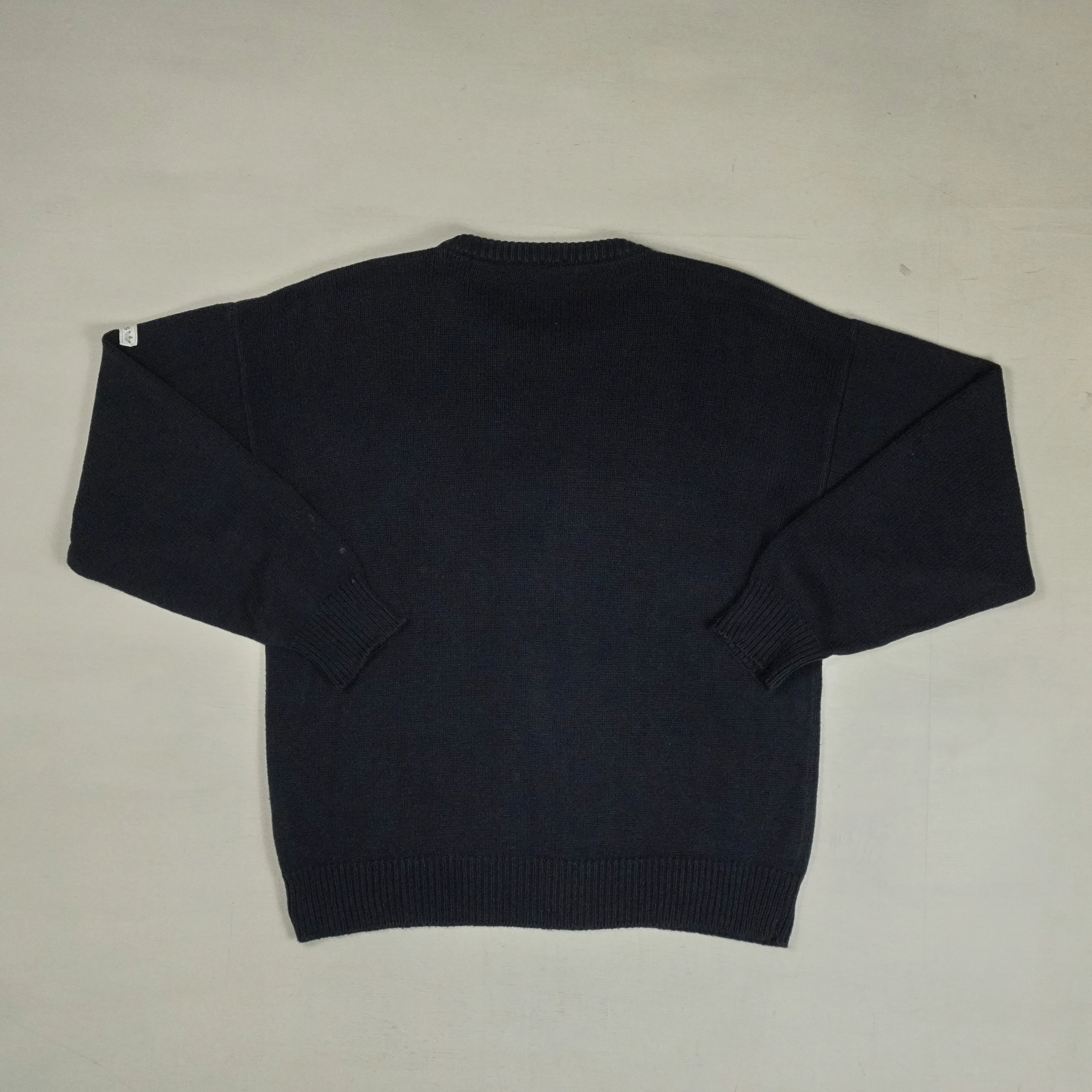 Vintage Adidas Black Sweater (XL)