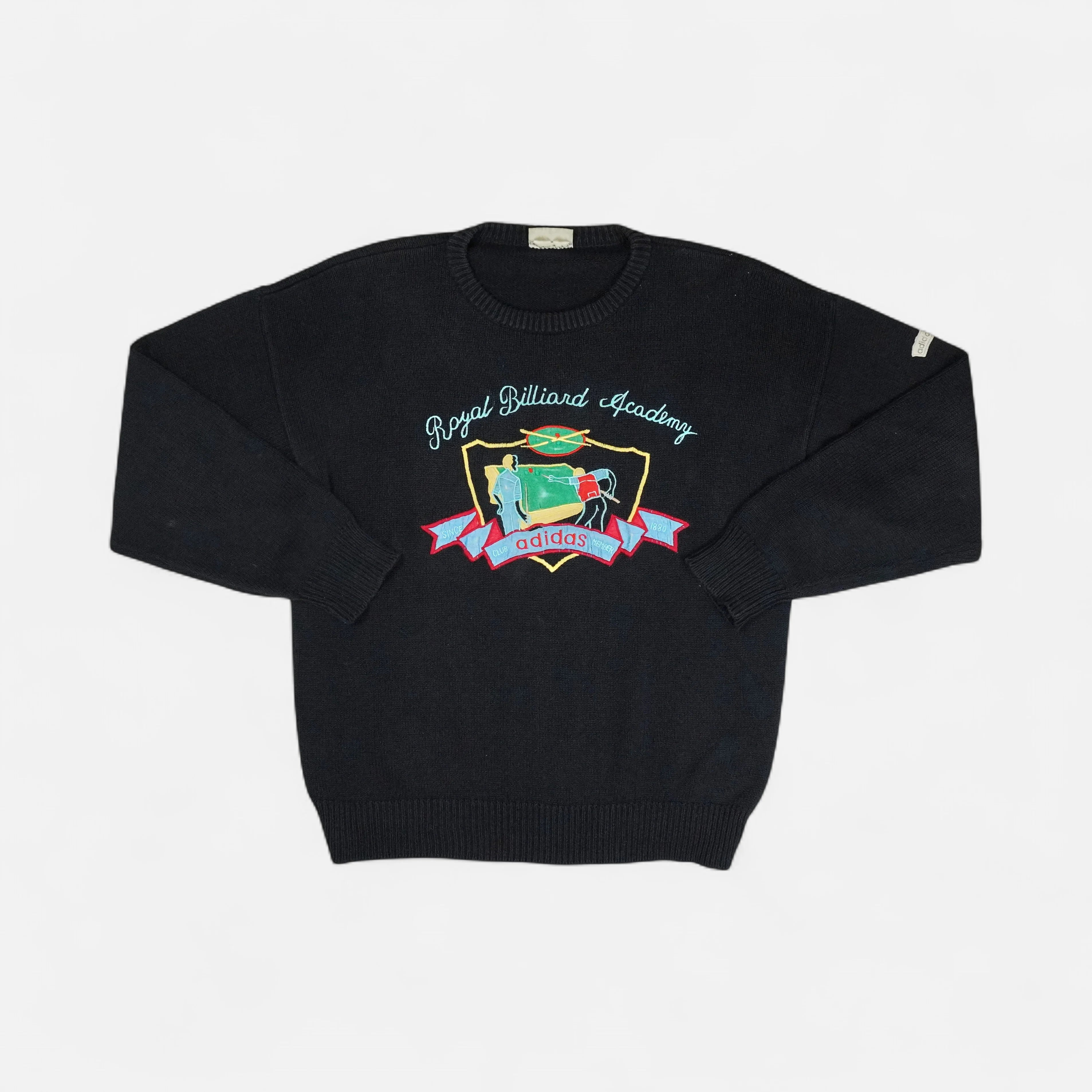 Vintage Adidas Black Sweater (XL)