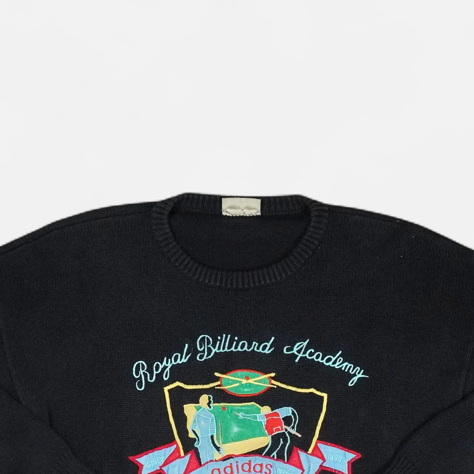 Vintage Adidas Black Sweater (XL)