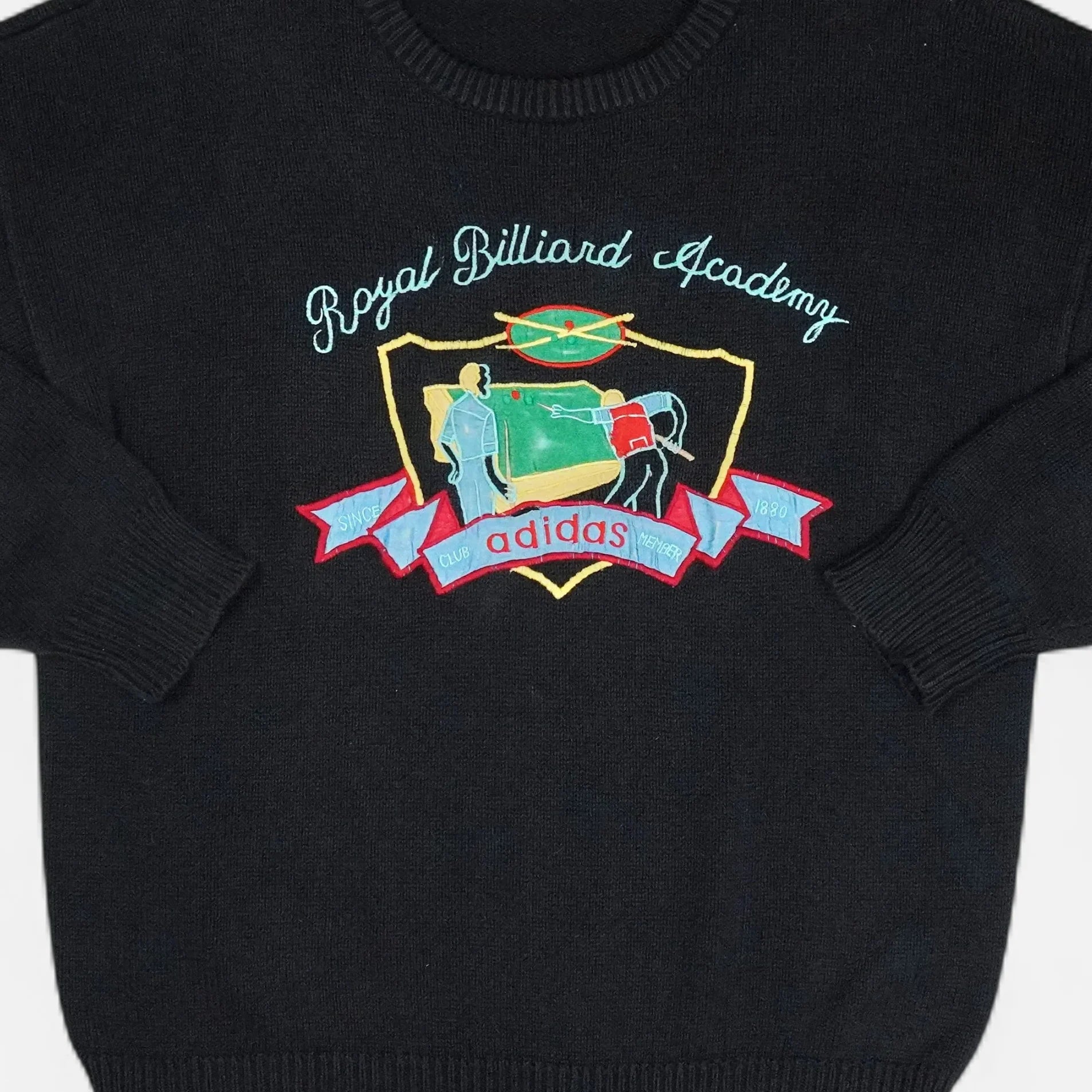 Vintage Adidas Black Sweater (XL)