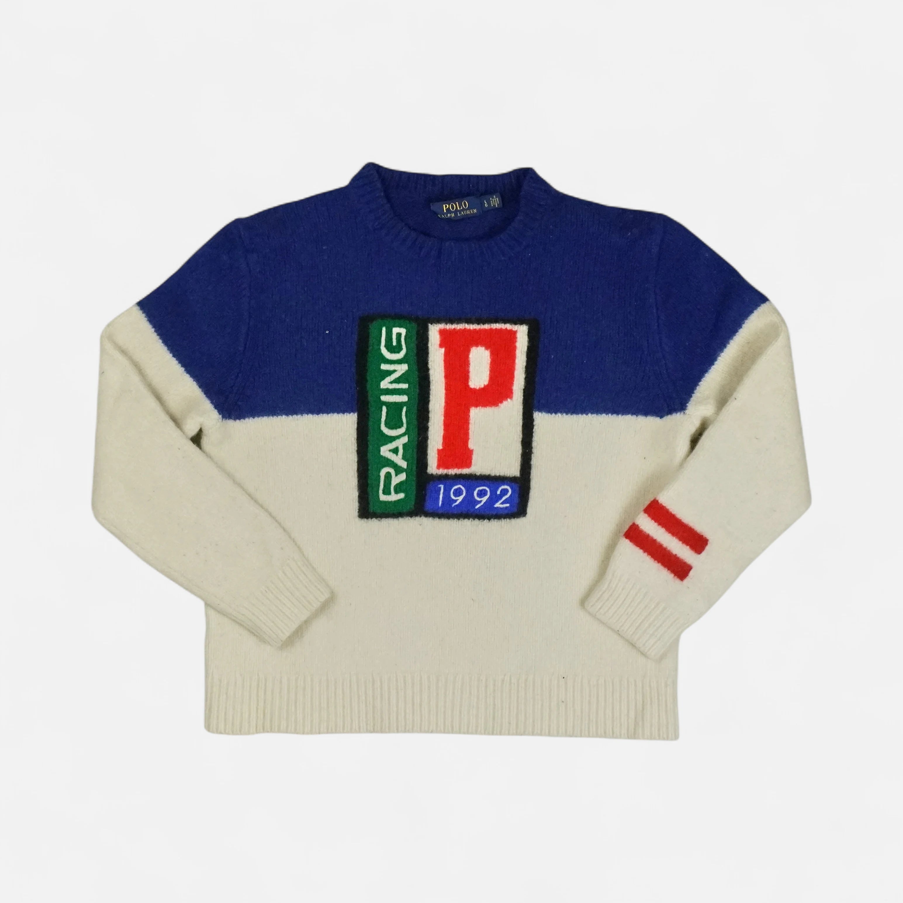 Vintage Ralph Lauren Blue Knit Jumper (XS)