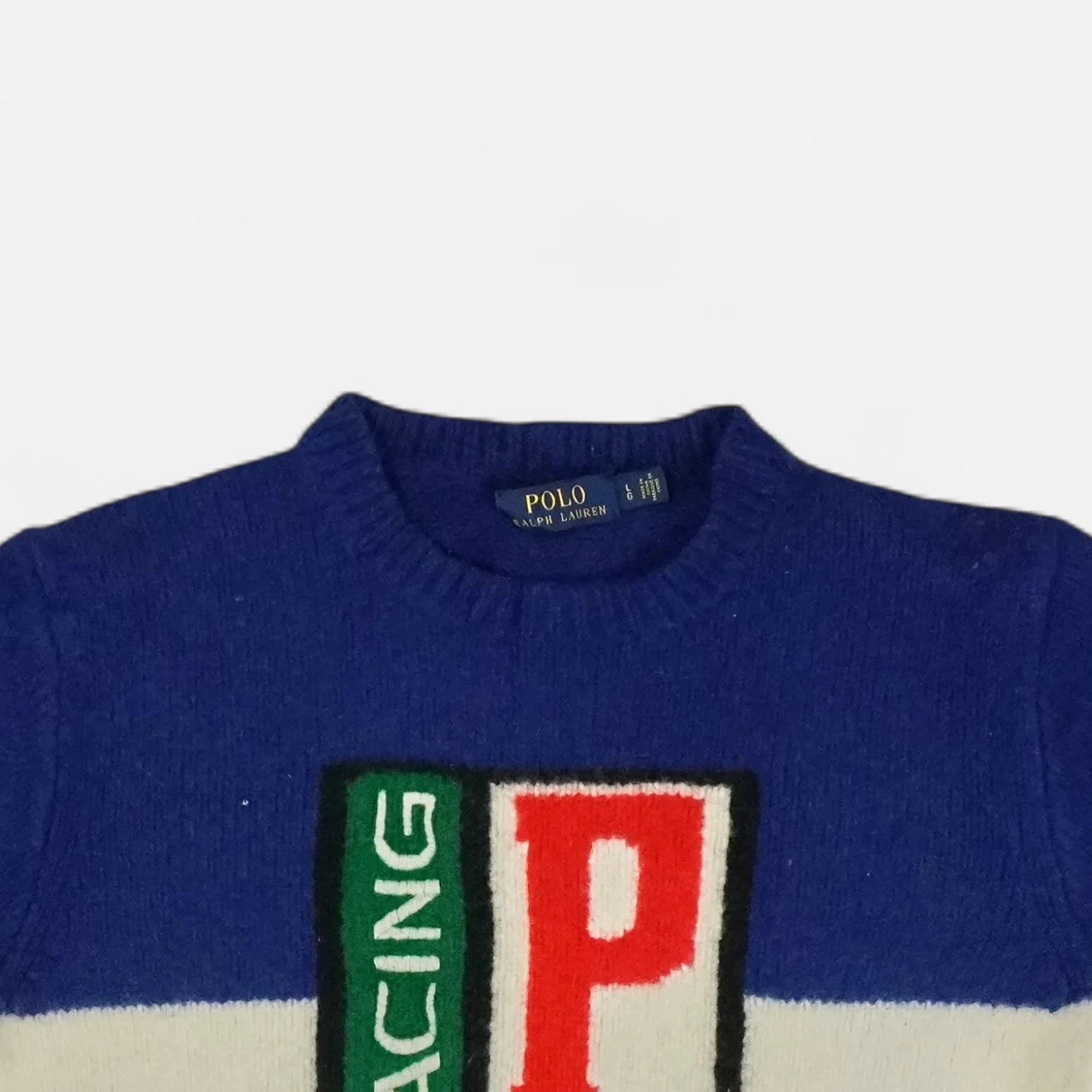 Vintage Ralph Lauren Blue Knit Jumper (XS)