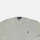 Vintage Ralph Lauren Grey Knit Jumper (M)