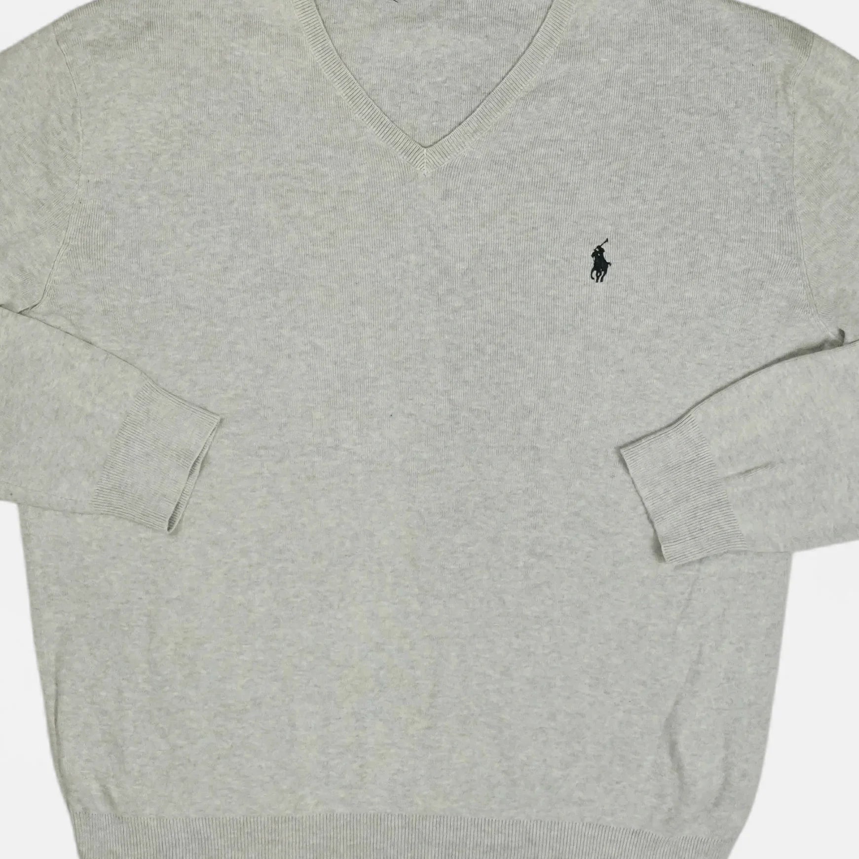 Vintage Ralph Lauren Grey Knit Jumper (M)