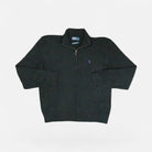 Vintage Polo Ralph Lauren Black Knit Jumper ( L )