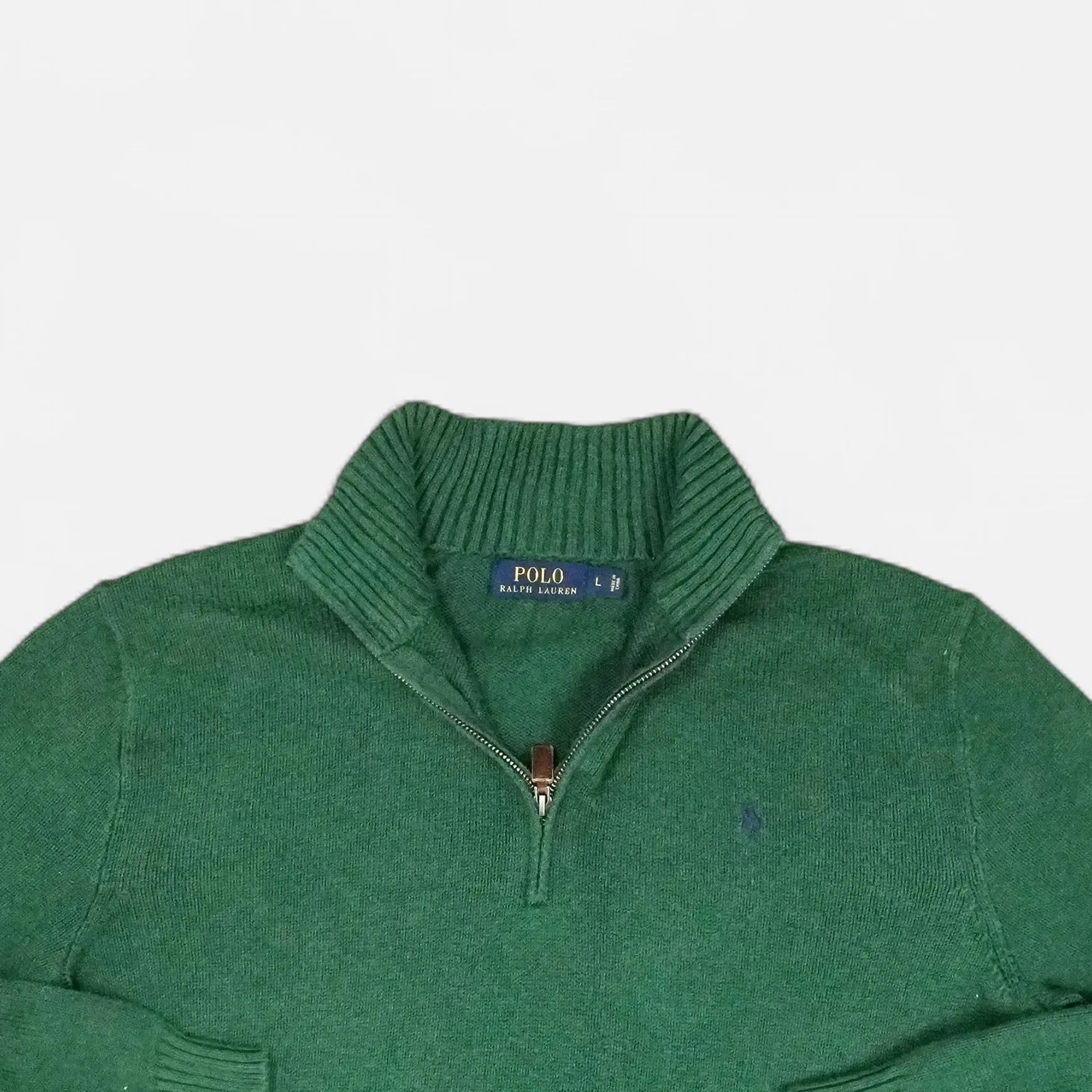 Vintage Polo By Ralph Lauren Green Sweater Jumper ( L )