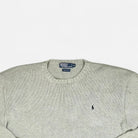 Vintage Polo Ralph Lauren Grey Sweater Knit Jumper ( XL )