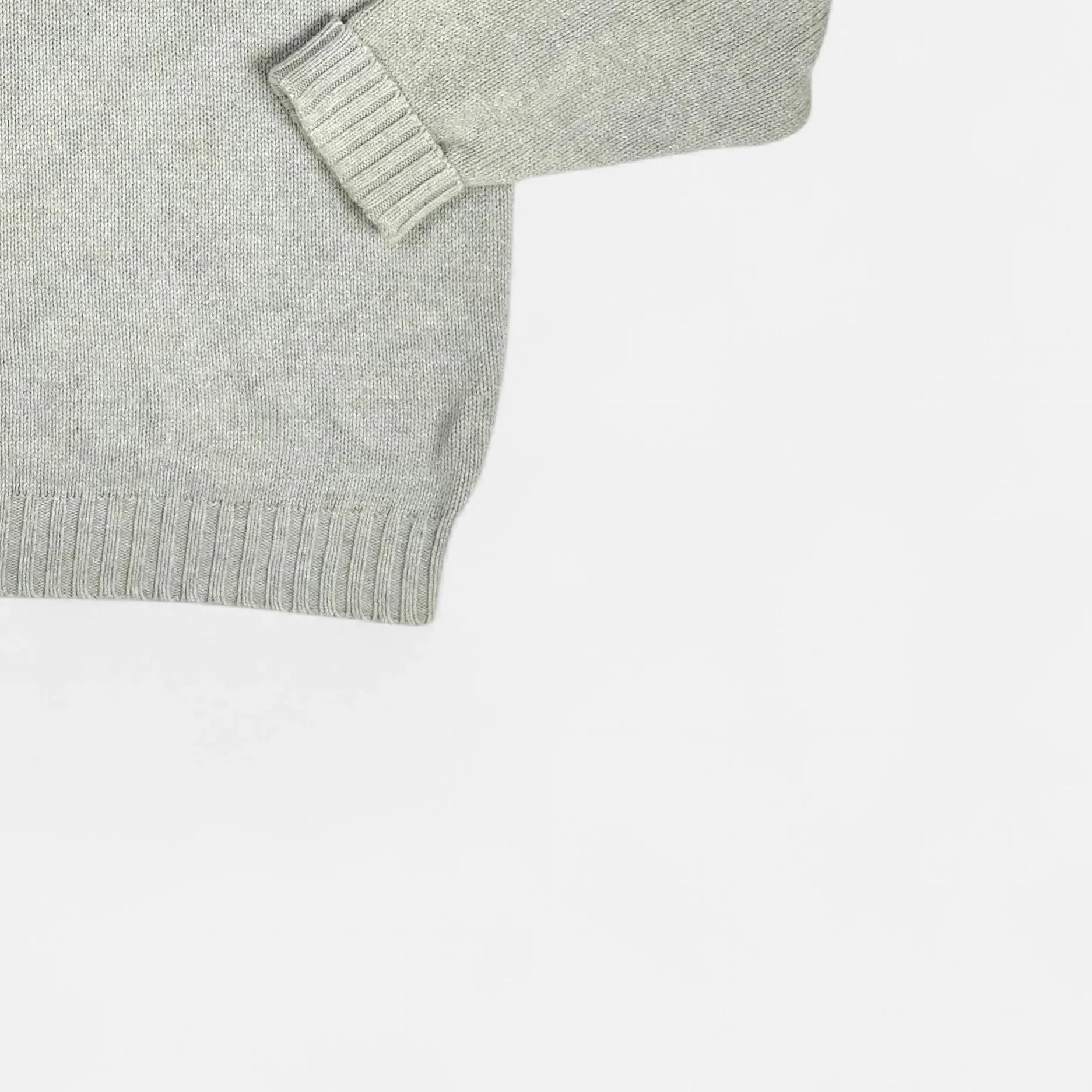 Vintage Polo Ralph Lauren Grey Sweater Knit Jumper ( XL )