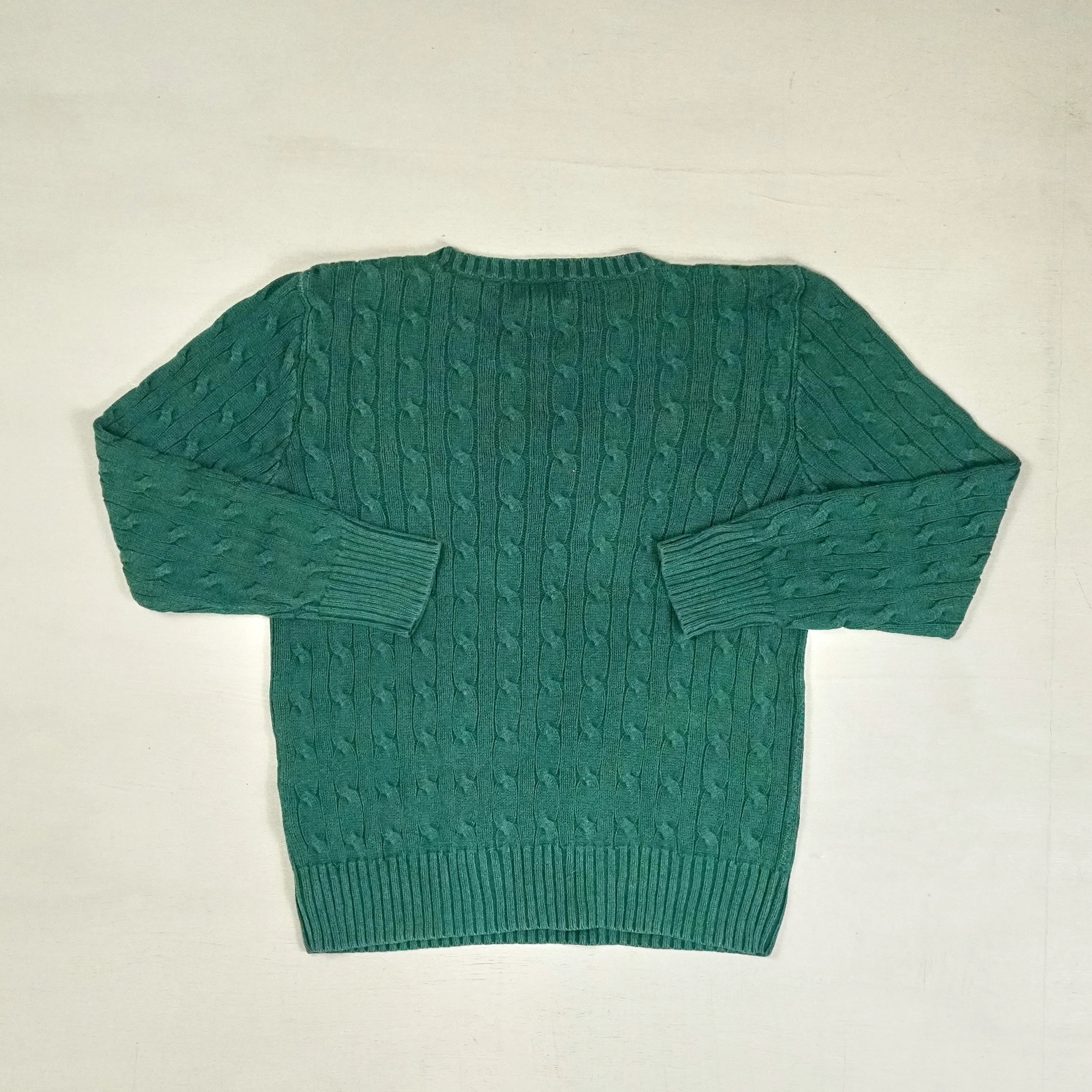 Vintage Polo Ralph Lauren Green Sweater Knit Jumper ( XXS )