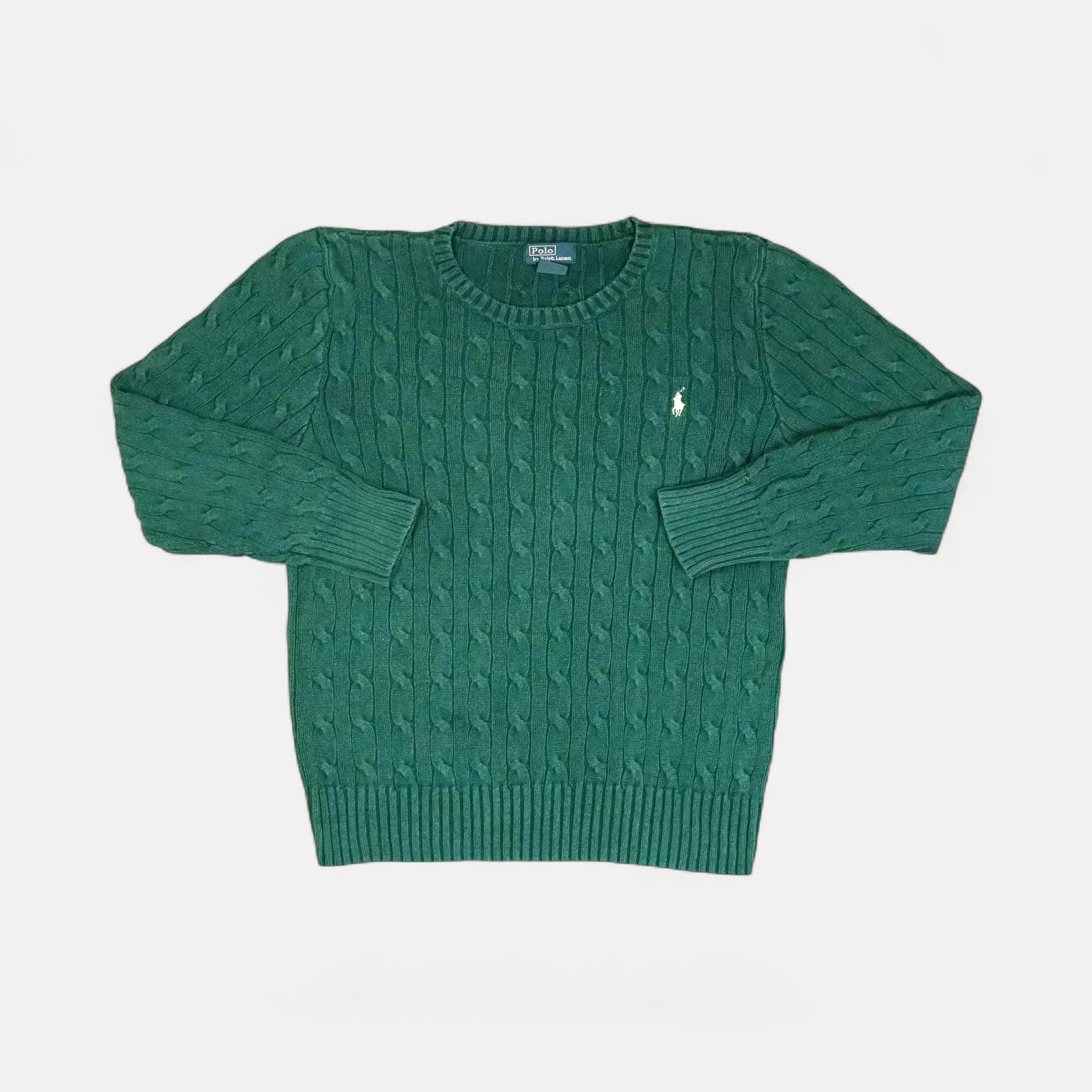 Vintage Polo Ralph Lauren Green Sweater Knit Jumper ( XXS )