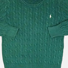 Vintage Polo Ralph Lauren Green Sweater Knit Jumper ( XXS )