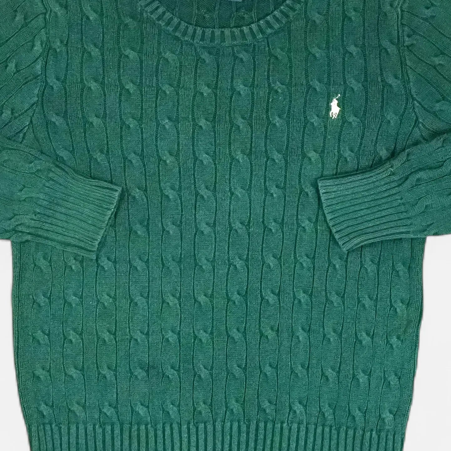 Vintage Polo Ralph Lauren Green Sweater Knit Jumper ( XXS )