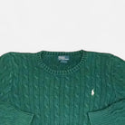 Vintage Polo Ralph Lauren Green Sweater Knit Jumper ( XXS )