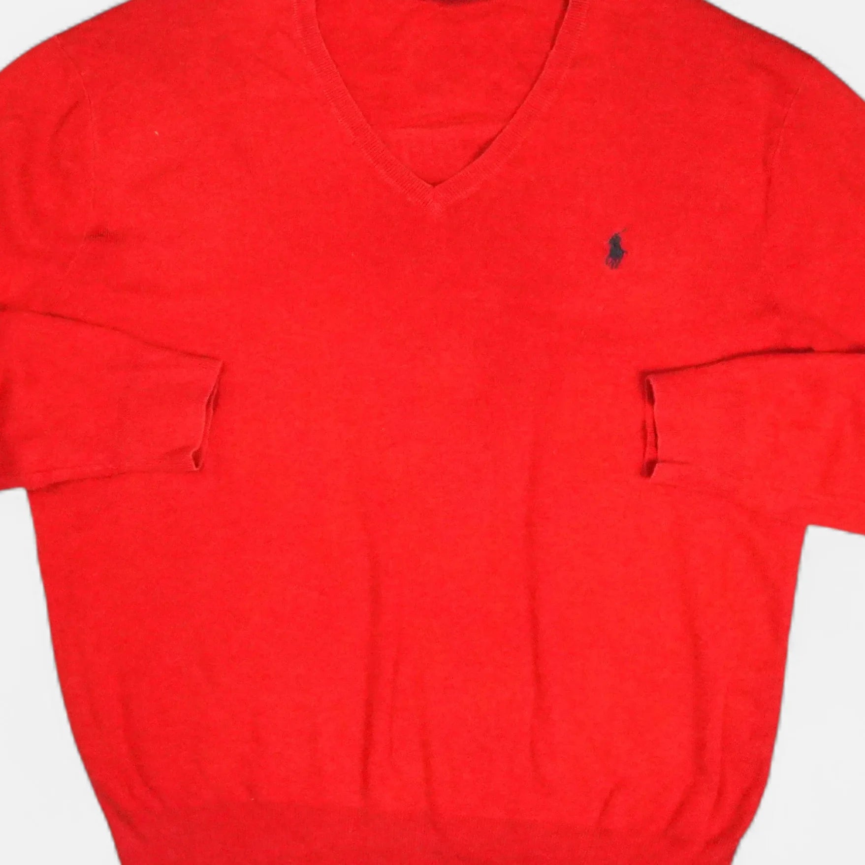 Vintage Polo Ralph Lauren Red Sweater Knit Jumper ( L )