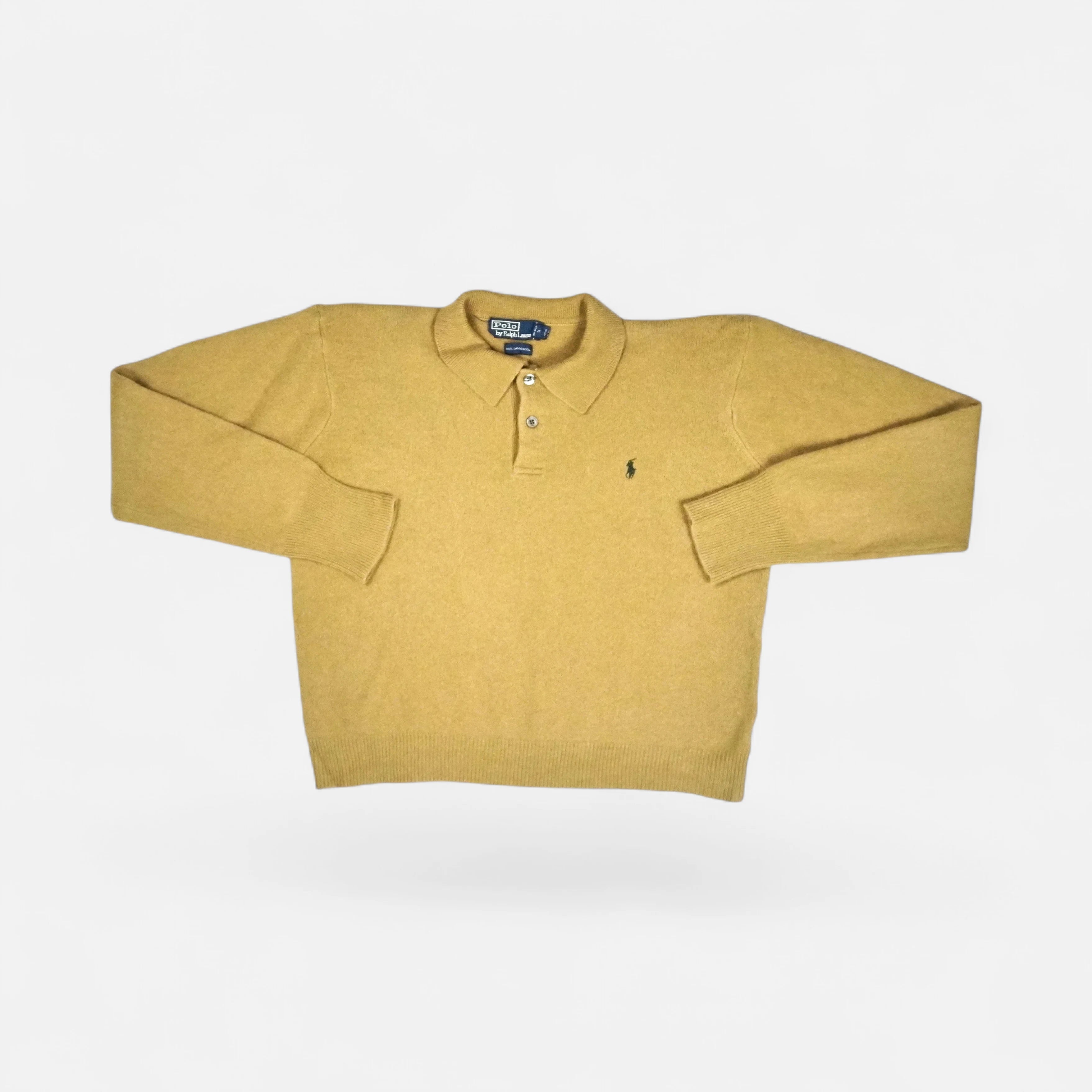 Vintage Ralph Lauren Beige Sweater Knit Jumper Womens ( M )