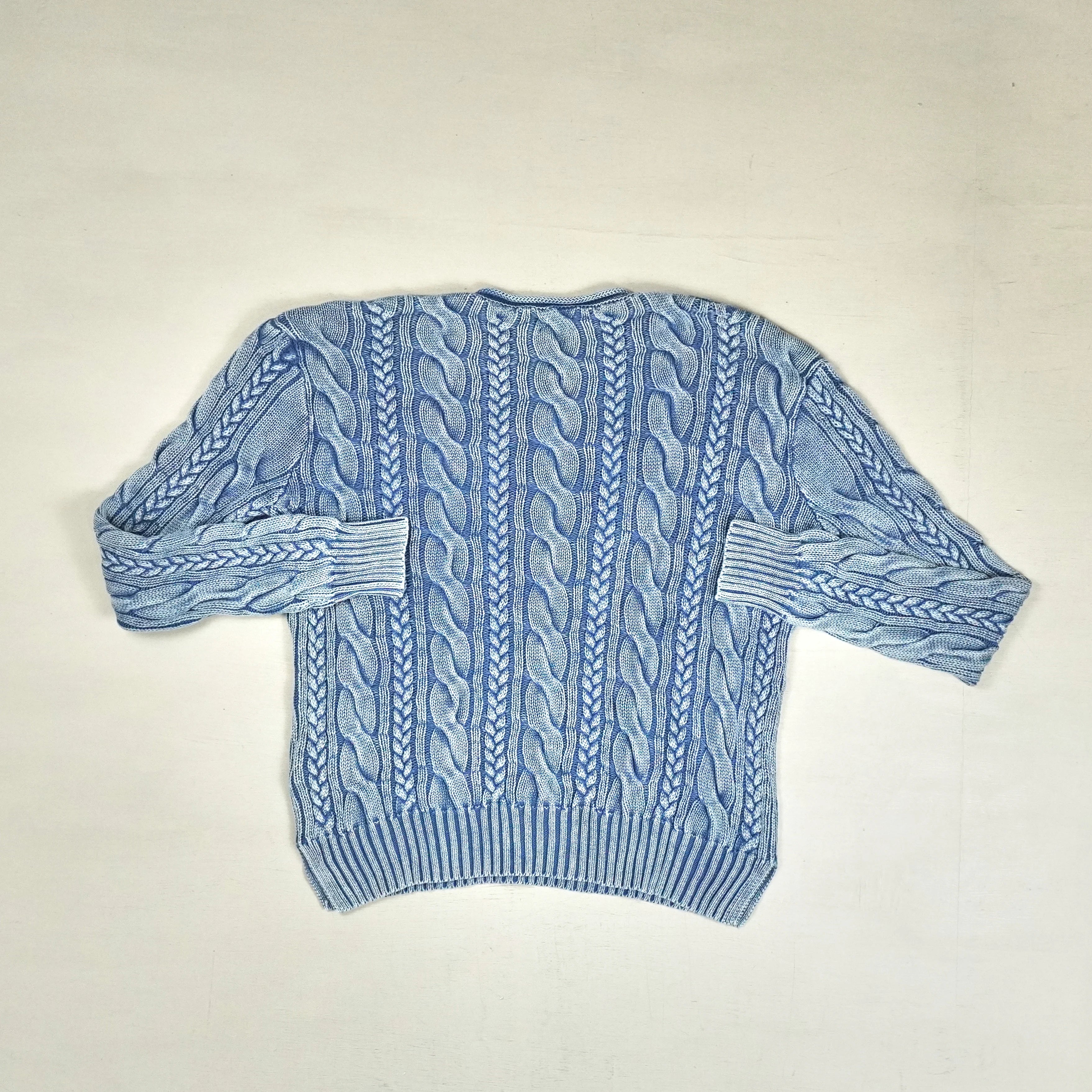 Vintage Ralph Lauren Blue Sweater Knit Jumper ( S )