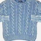 Vintage Ralph Lauren Blue Sweater Knit Jumper ( S )
