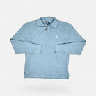 Vintage Polo Ralph Lauren Blue Quarter-zip sweater Knit Jumper ( S )