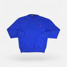Vintage Polo Ralph Lauren Blue Sweater Knit Jumper ( L )