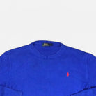 Vintage Polo Ralph Lauren Blue Sweater Knit Jumper ( L )