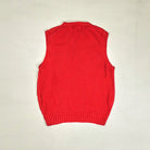 Vintage Ralph Lauren Red Sweater Vest Knit Jumper ( S )