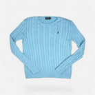 Vintage Polo Ralph Lauren Blue Sweater Knit Jumper Womens ( S )