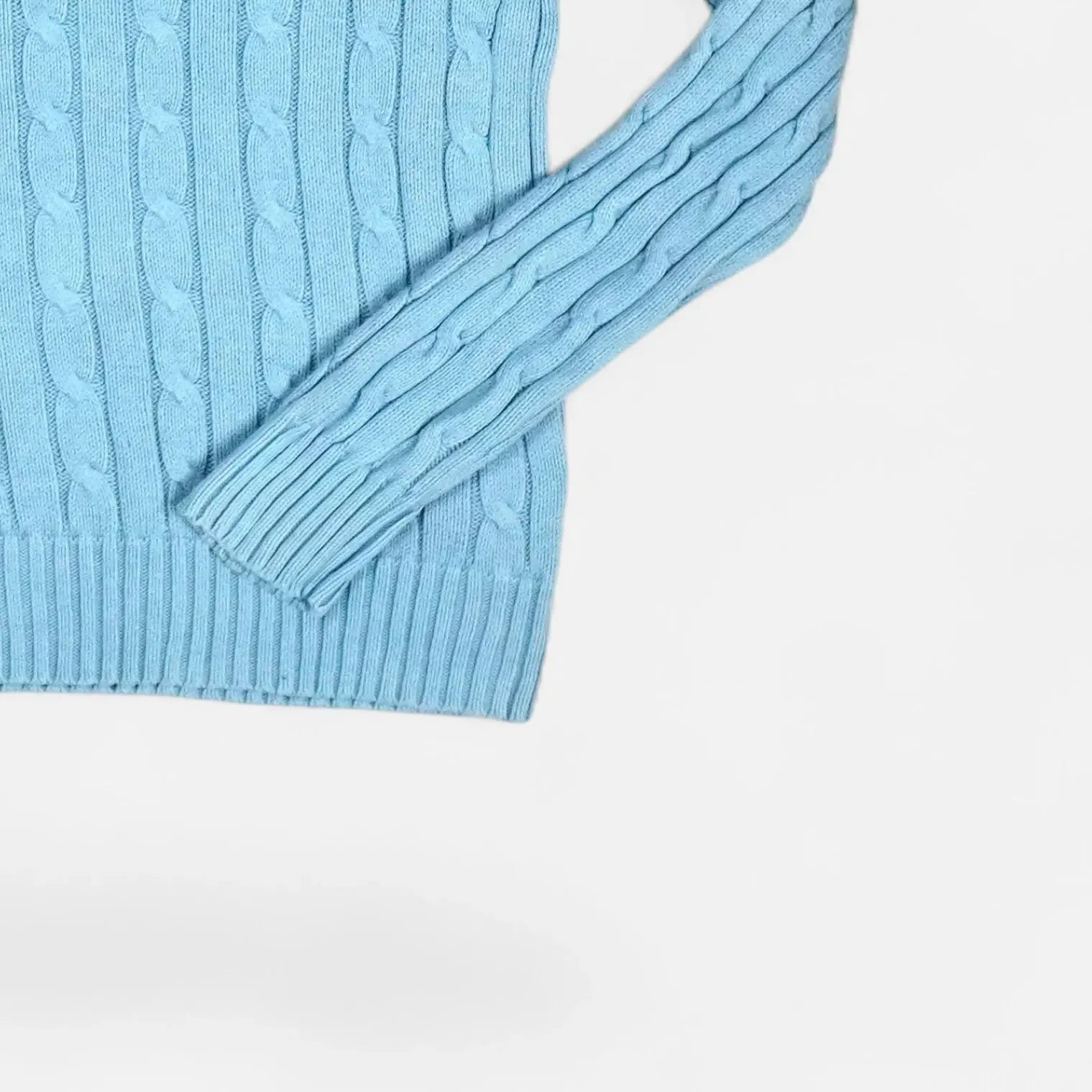 Vintage Polo Ralph Lauren Blue Sweater Knit Jumper Womens ( S )
