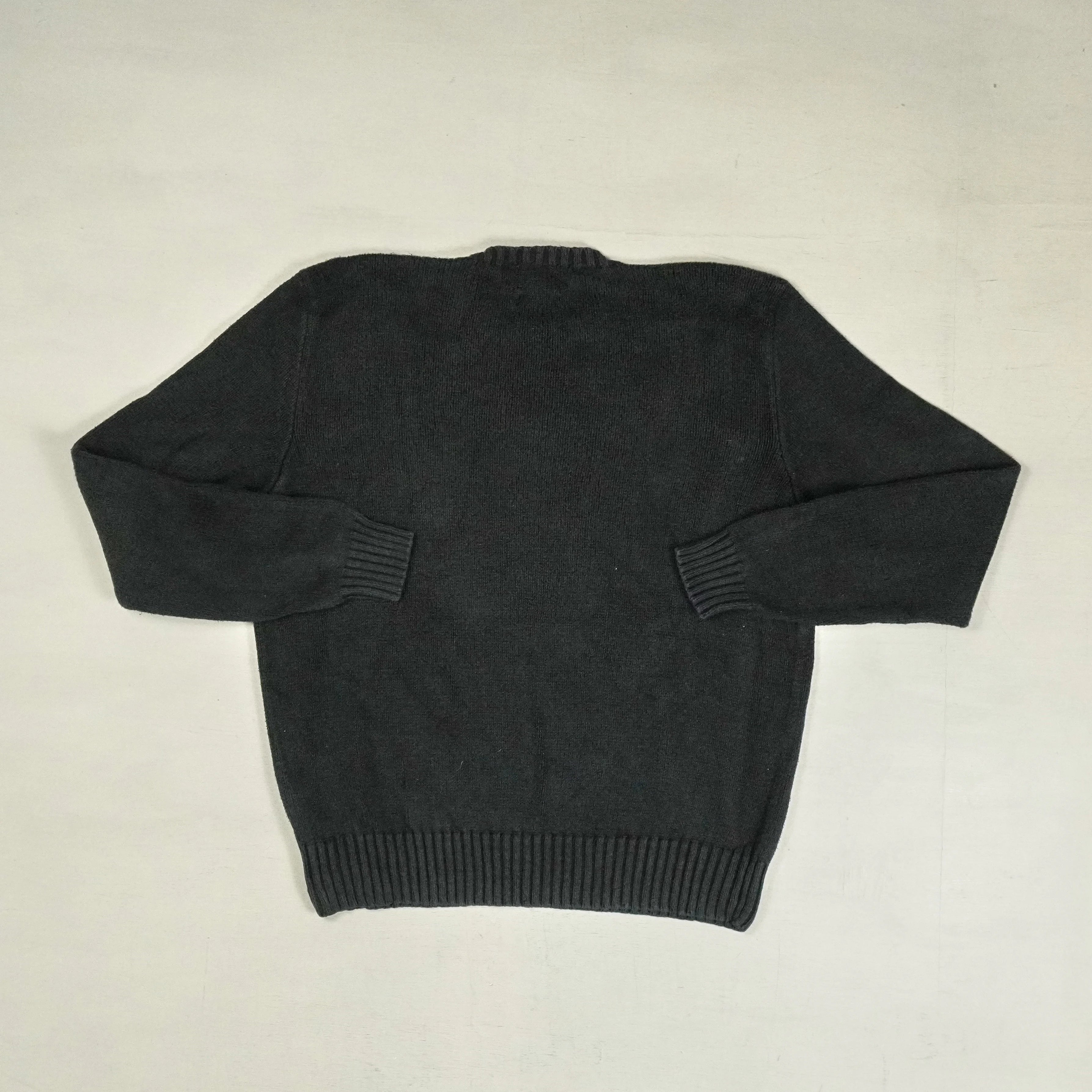 Vintage Polo Ralph Lauren Black Sweater Knit Jumper ( M )