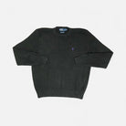 Vintage Polo Ralph Lauren Black Sweater Knit Jumper ( M )