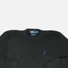 Vintage Polo Ralph Lauren Black Sweater Knit Jumper ( M )