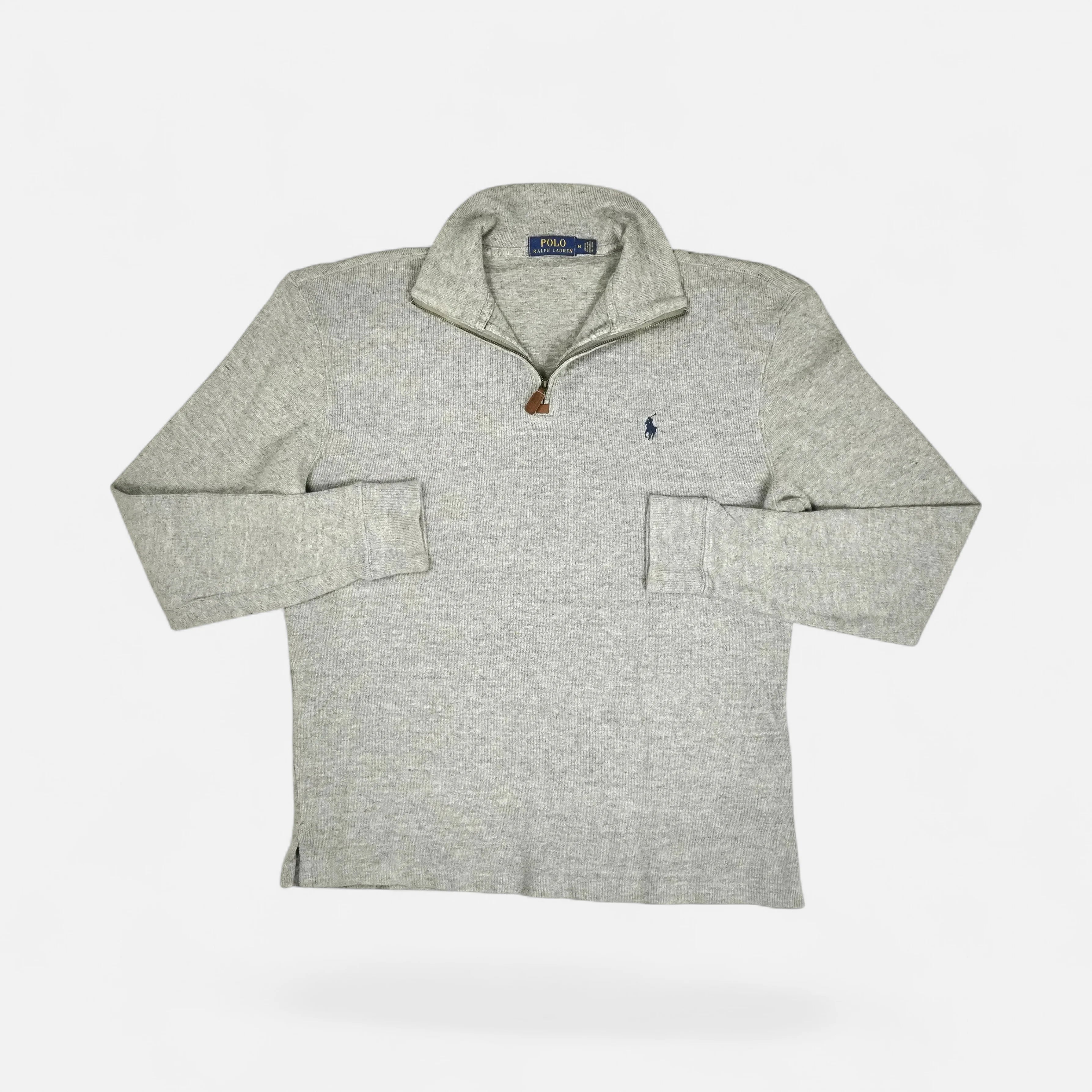 Vintage Ralph Lauren Gray Sweater Knit Jumper ( M )