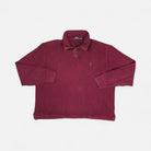 Vintage Polo Ralph Lauren Red Long Sleeve Polo Sweatshirt Knit Jumper ( L )
