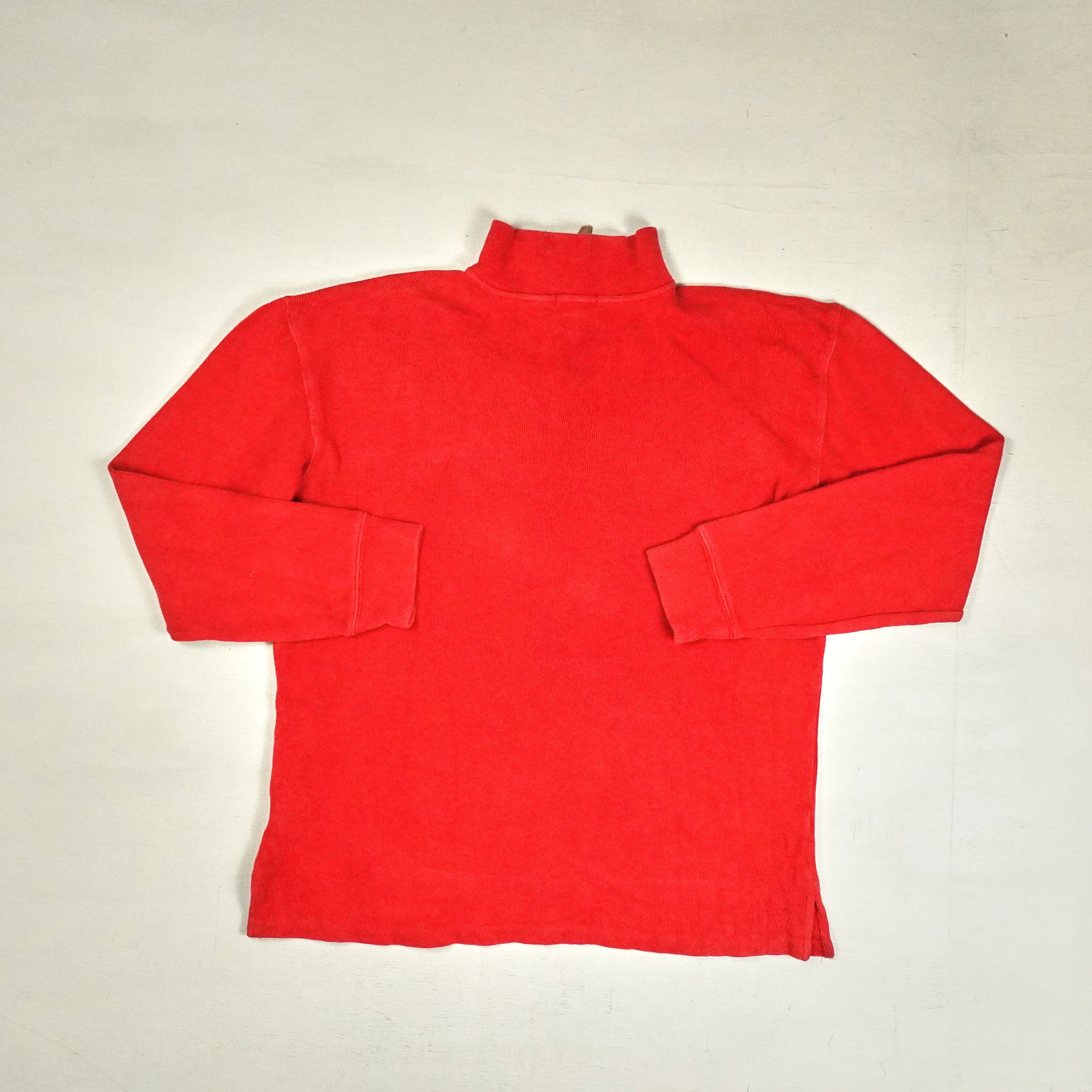 Vintage Polo Ralph Lauren Red Knit Jumper ( L )