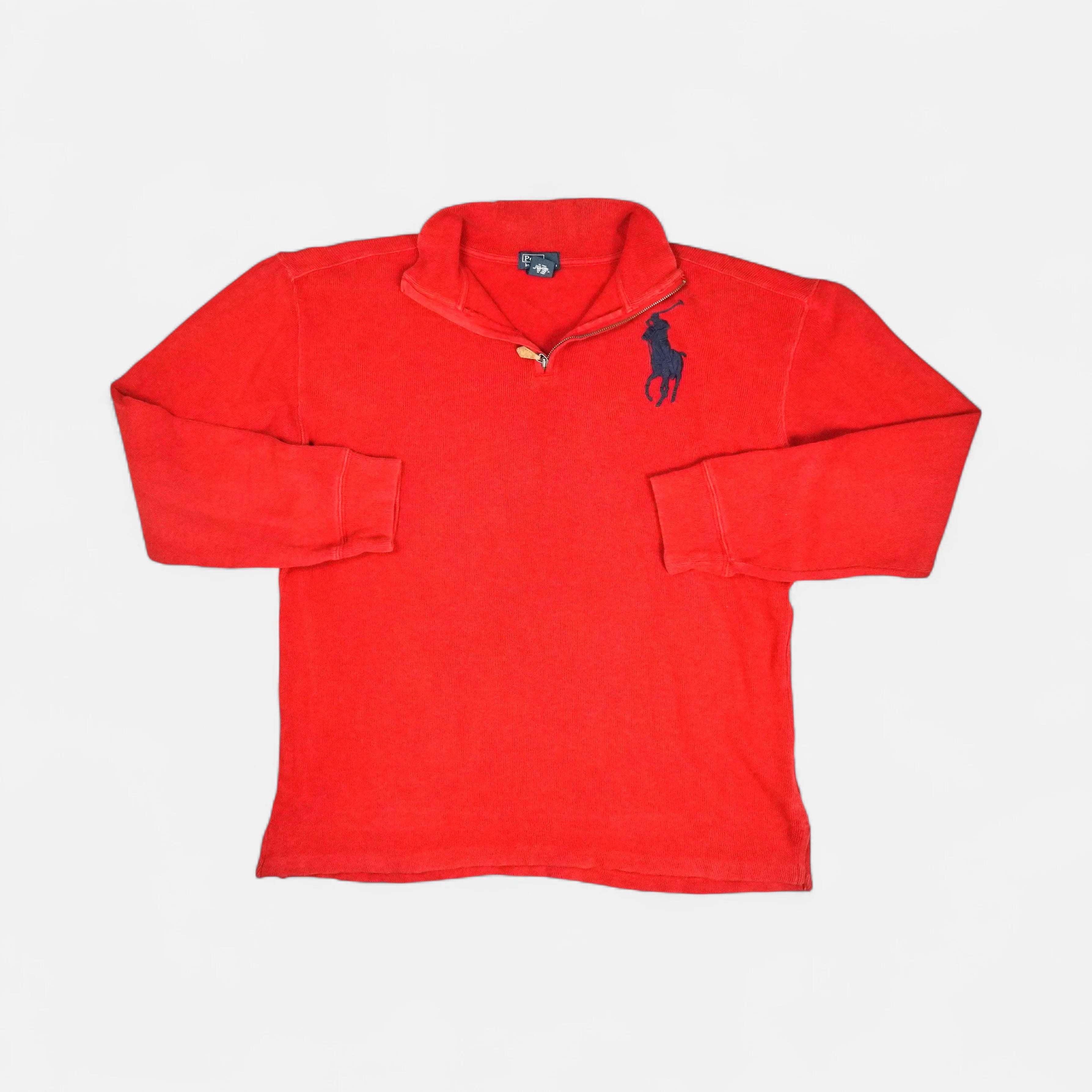 Vintage Polo Ralph Lauren Red Knit Jumper ( L )