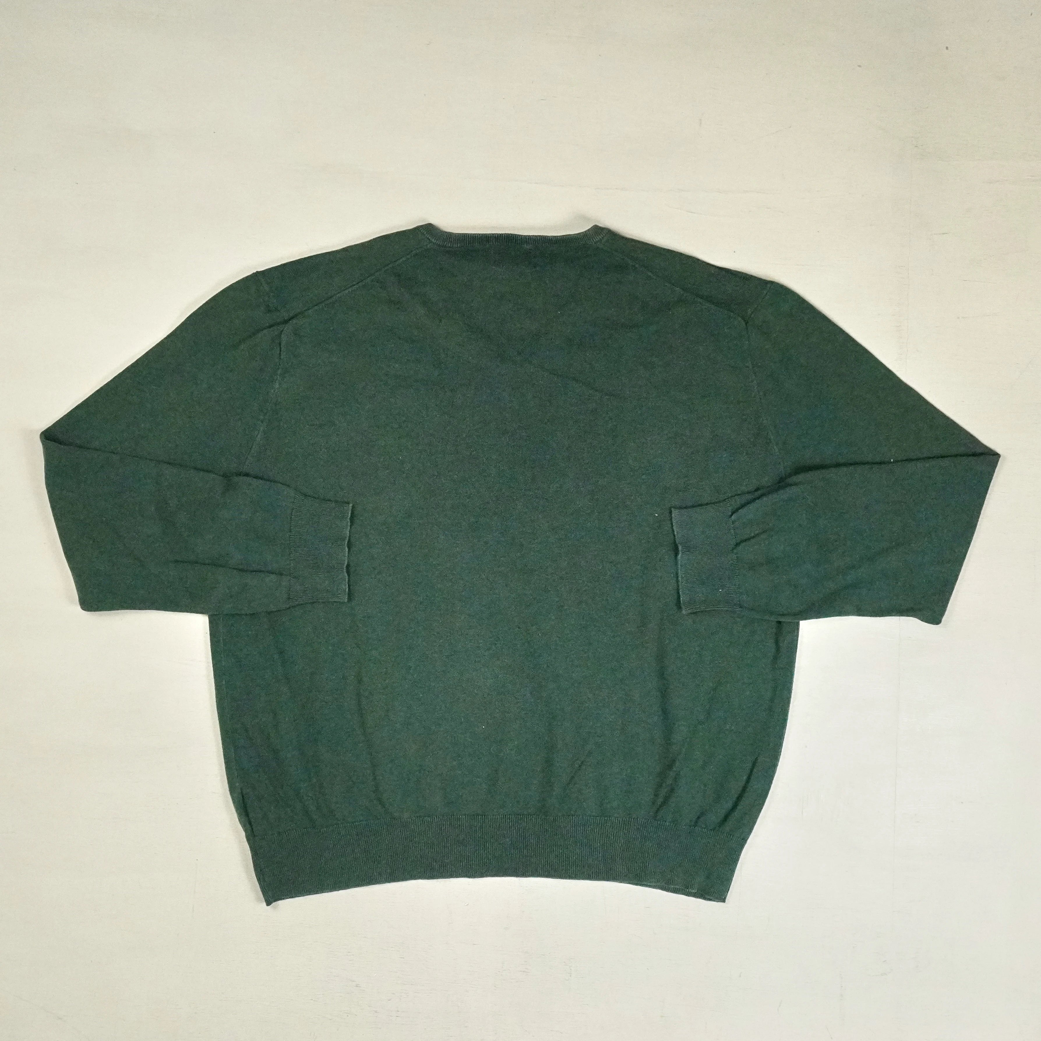Vintage Polo By Ralph Lauren Green Knit Jumper ( XL )