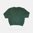 Vintage Polo By Ralph Lauren Green Knit Jumper ( XL )