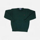 Vintage Polo Ralph Lauren Green Knit Jumper ( XXS )