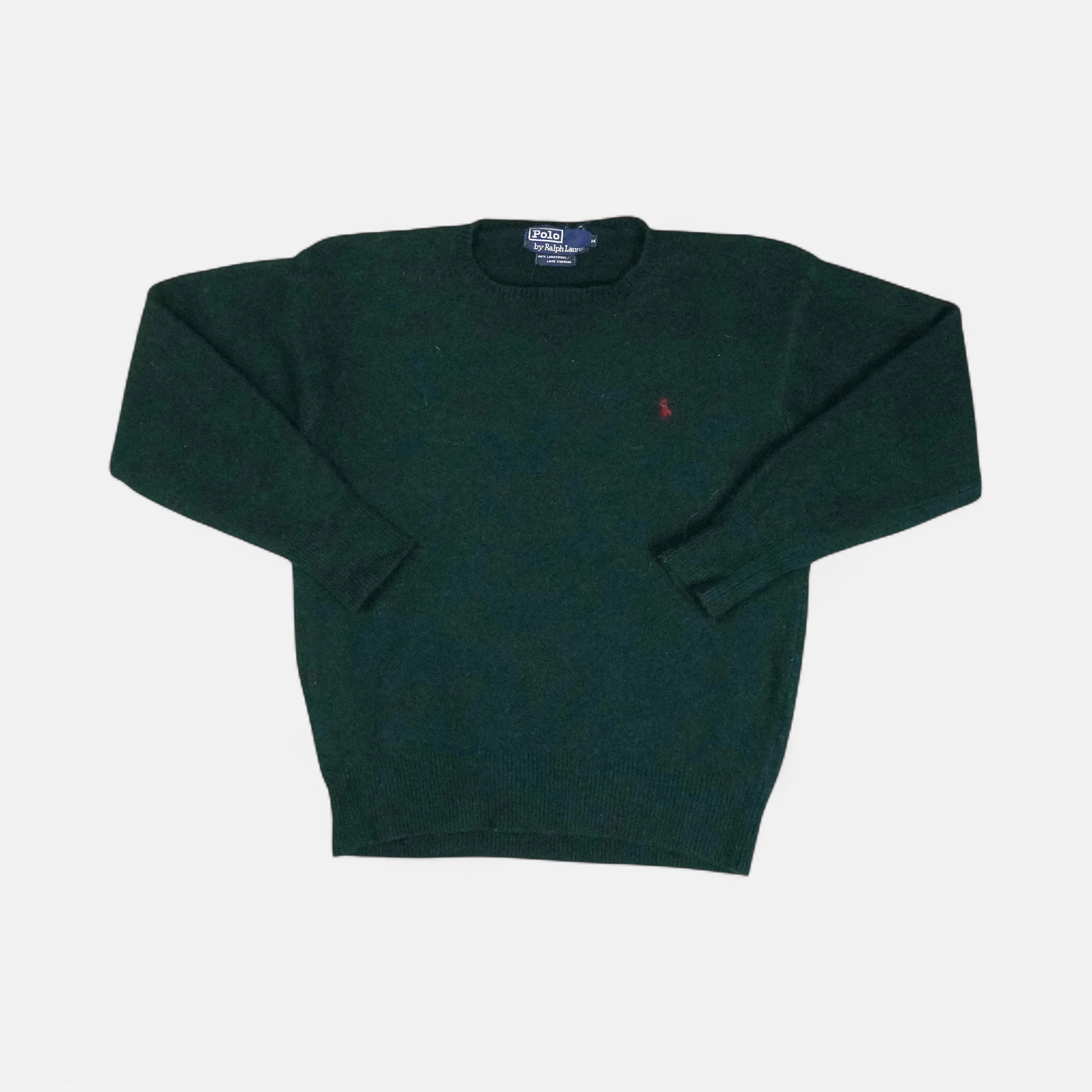 Vintage Polo Ralph Lauren Green Knit Jumper ( XXS )