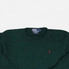 Vintage Polo Ralph Lauren Green Knit Jumper ( XXS )